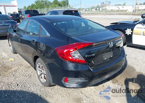 2016 Honda Civic Lx из США, поврежденный, VIN 19XFC2F53GE044656